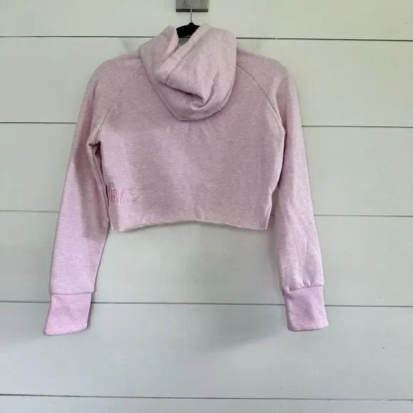 Gymshark Women’s Extra Small Pink Raw Edge Cutout Hoodie - Picture 4 of 5